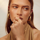 Kiki Hoop Earrings | 18K Gold