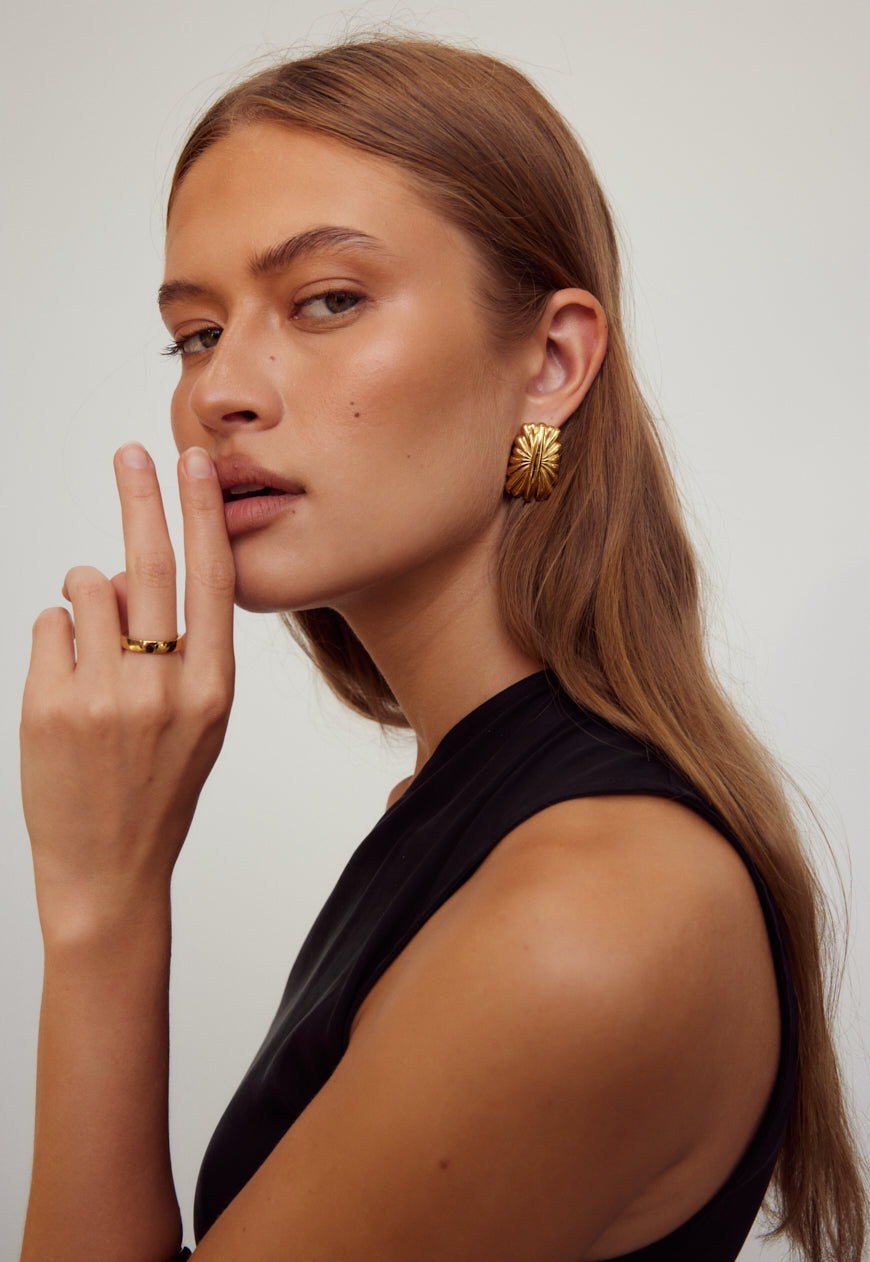 Lena Earrings | Gold