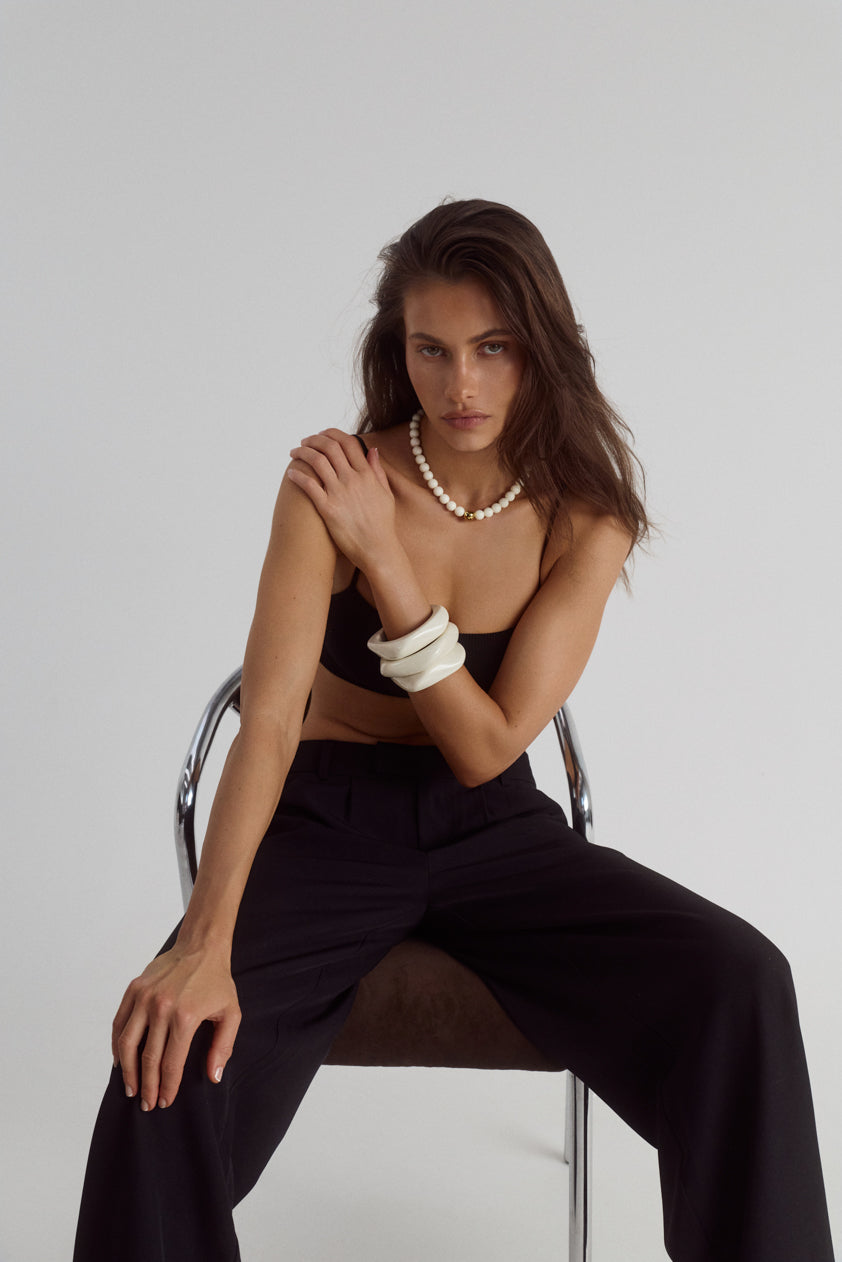 Ellegra Bangle | Vanilla