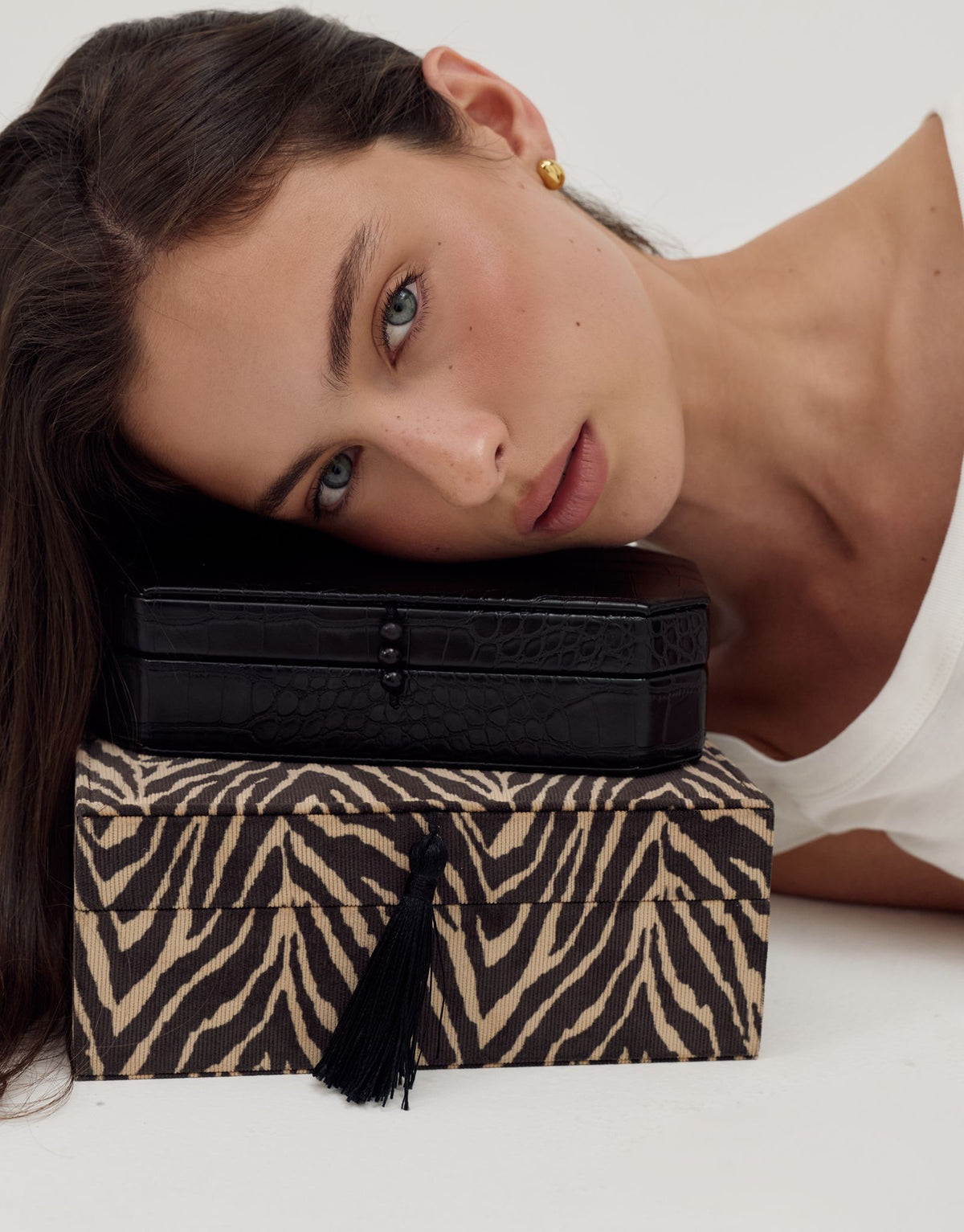 Dorothy Jewellery Box | Black Croc