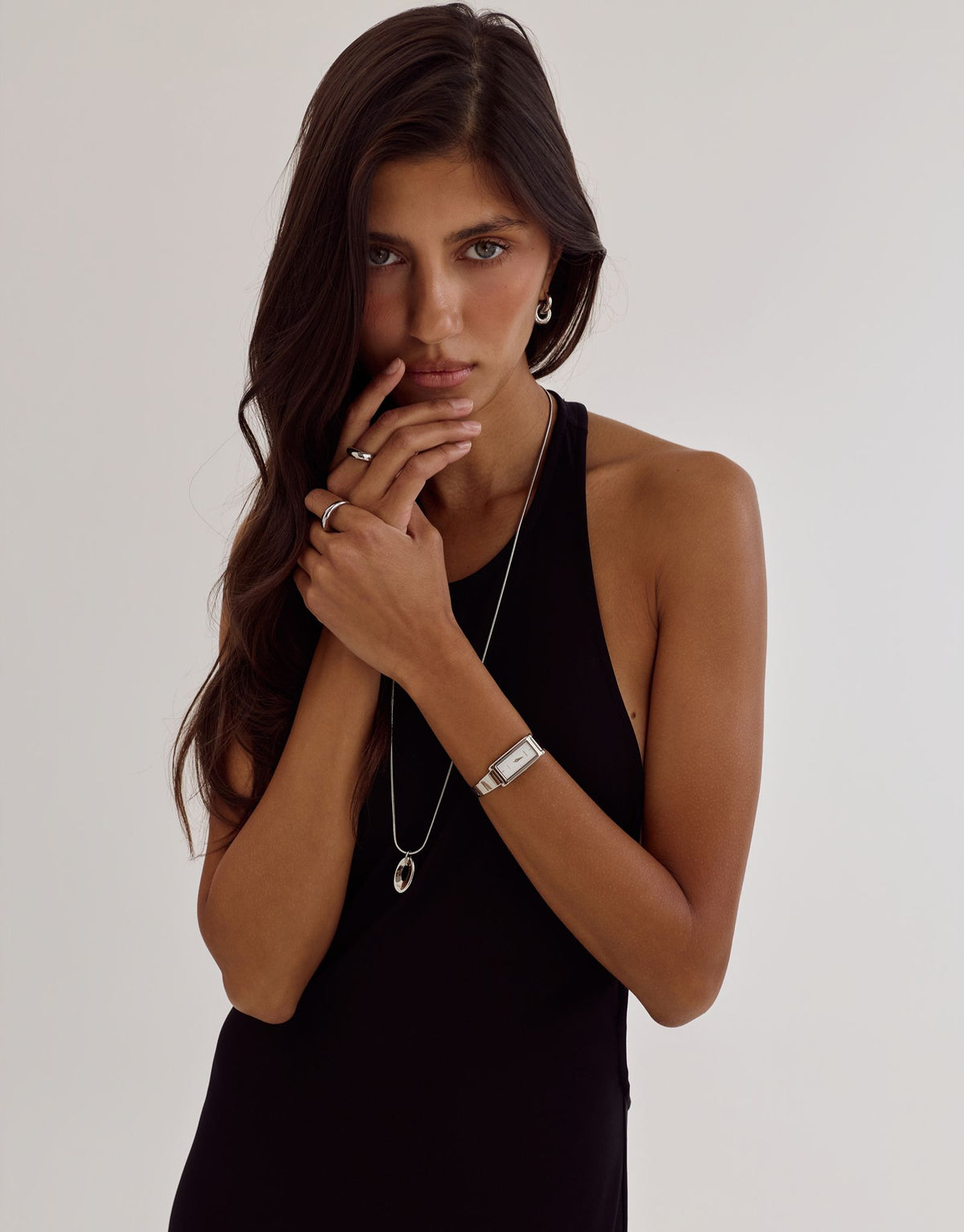 Alba Necklace | Silver