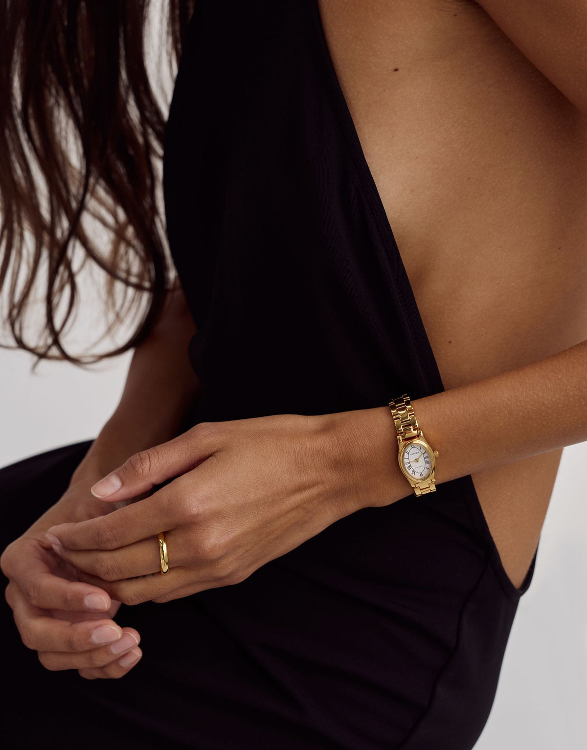 Emmeline Watch | White | 18K Gold