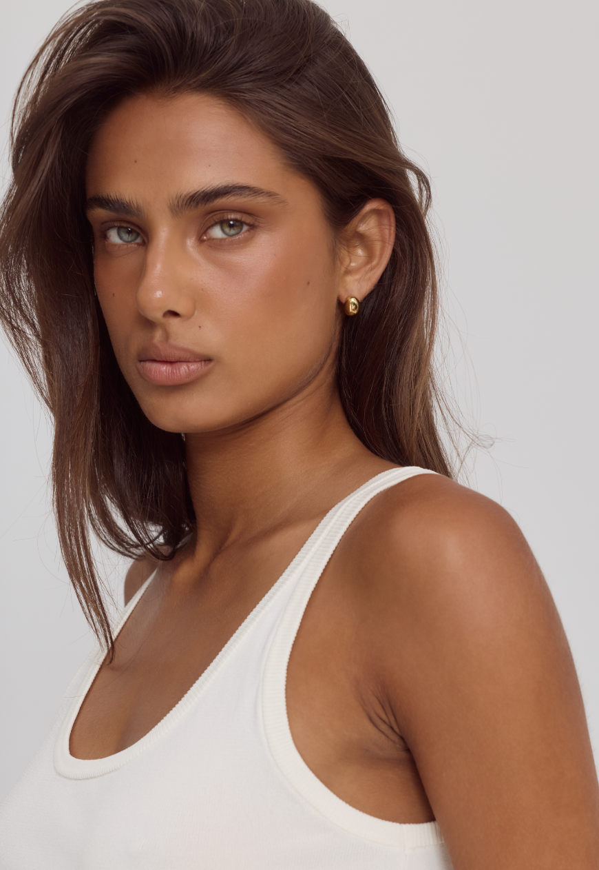 Bean Earrings | 14K Gold