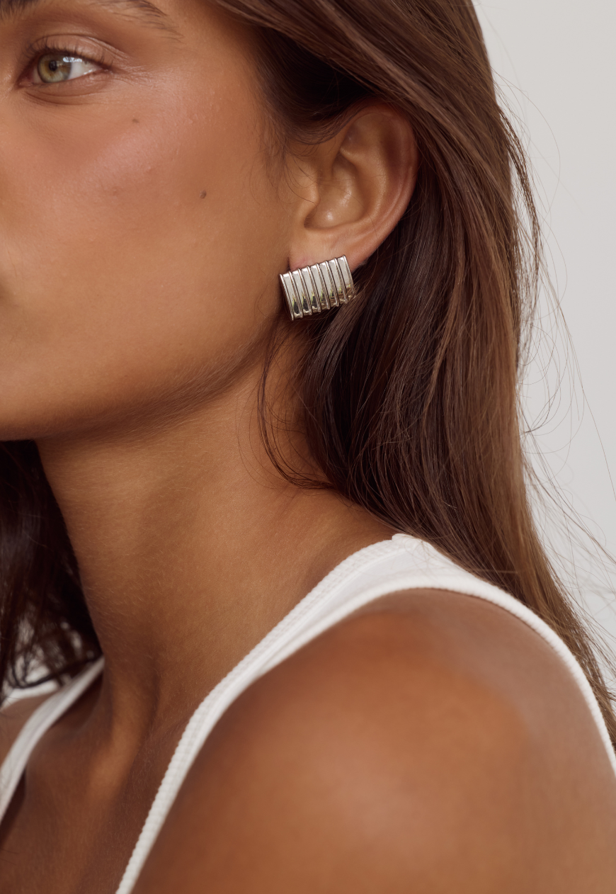 Tabi Earrings | Silver
