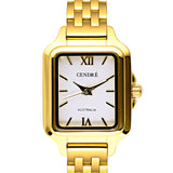 Ava Watch | White | 18K Gold