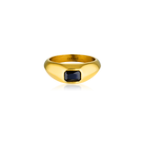 Bowie Onyx Ring | 18K Gold