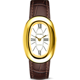 Bridgette Watch | White | Espresso Croc