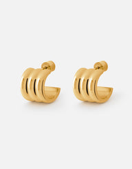 Liv Hoop Earrings | 18K Gold