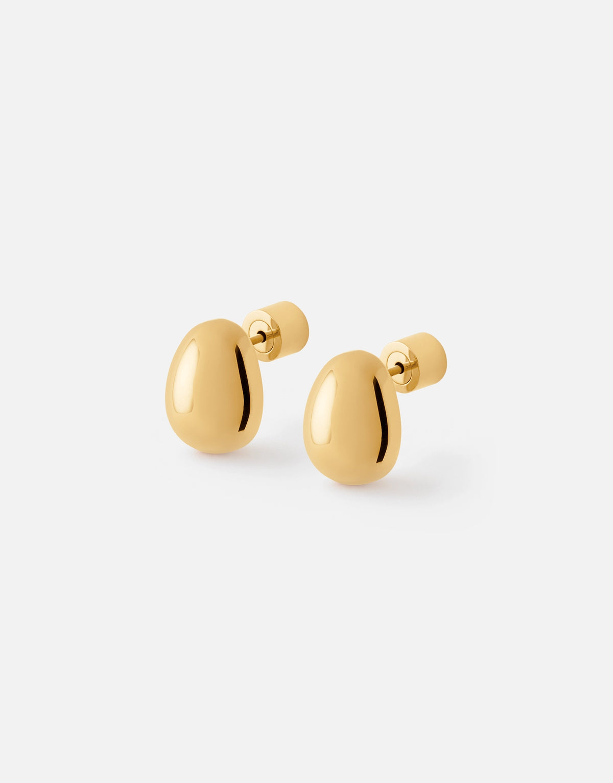 Bean Earrings | 18K Gold