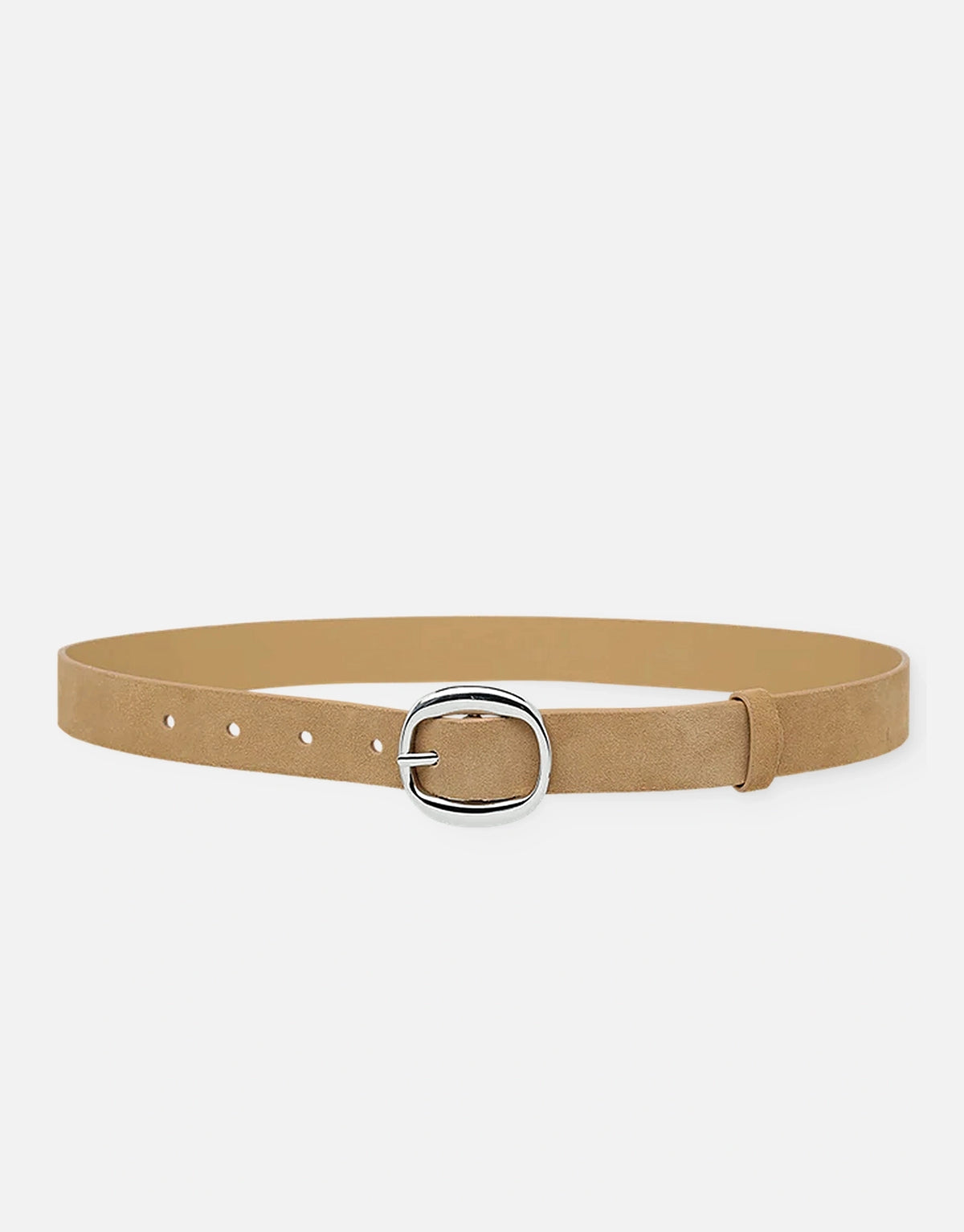 Bennet Belt | Blonde Suede | Silver