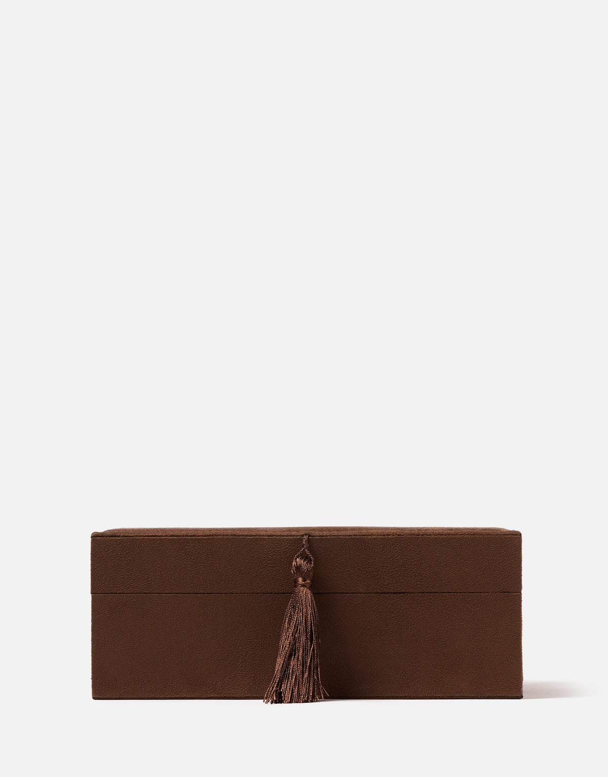 Margot Jewellery Box | Chocolate Suede