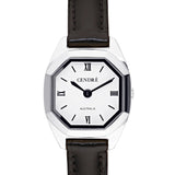 Kensington Watch | Silver | Black Croc