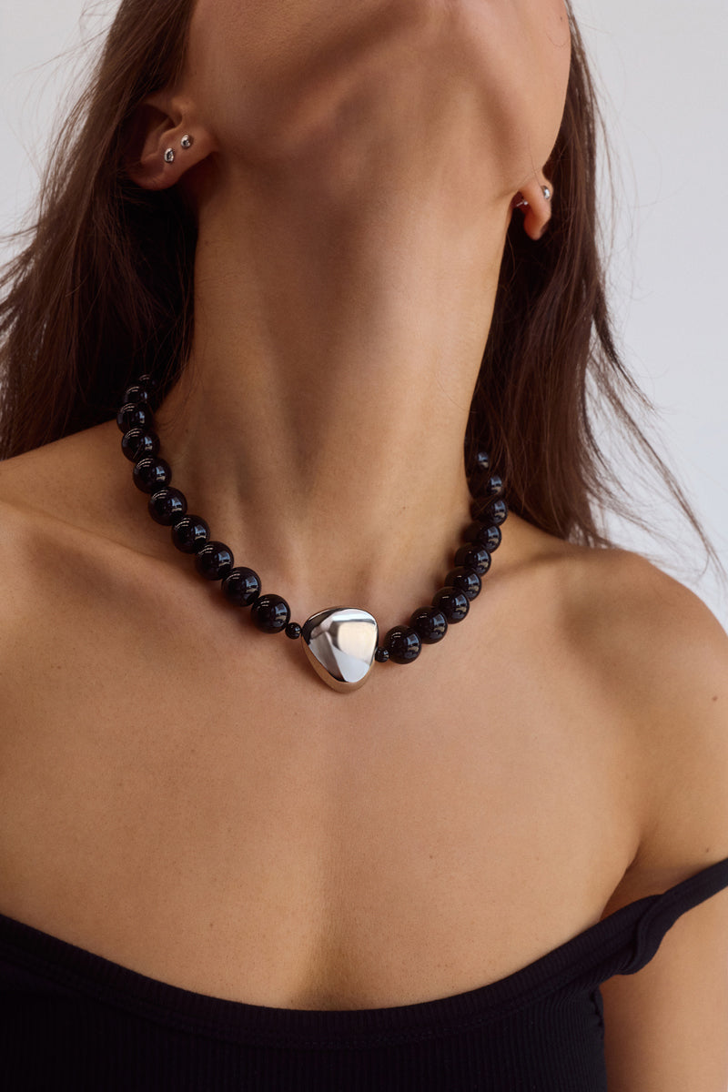 Plaza Necklace | Silver