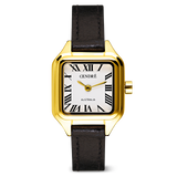 Hugo Watch | White | Black Distressed