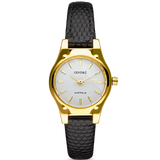 Isobel Watch | White | Black Python