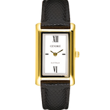 Kelly Watch | White | Black Python
