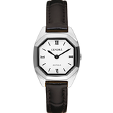 Kensington Watch | Silver | Black Croc