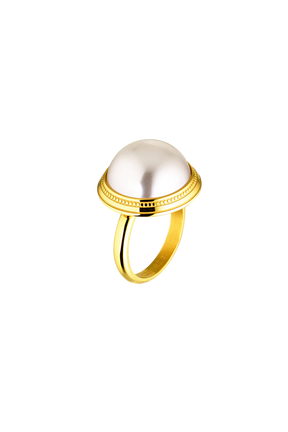 Rue Cler Pearl Ring | 18K Gold