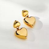 Romee Heart Earrings | 18K Gold