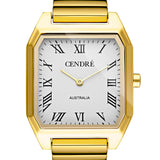 Dillon Watch | White | 18K Gold