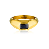 Bowie Onyx Ring | 18K Gold