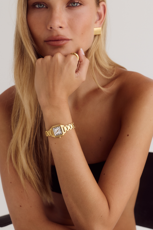 Hugo Watch | White | 18K Gold