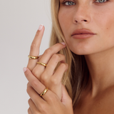 Pia Dome Ring | 18K Gold