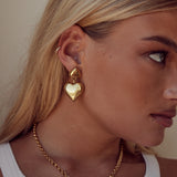 Romee Heart Earrings | Gold