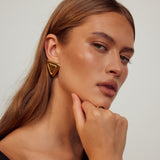 Louvre Earrings | Gold