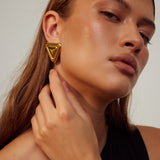 Louvre Earrings | Gold