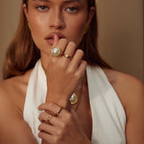 Rue Cler Pearl Ring | Gold