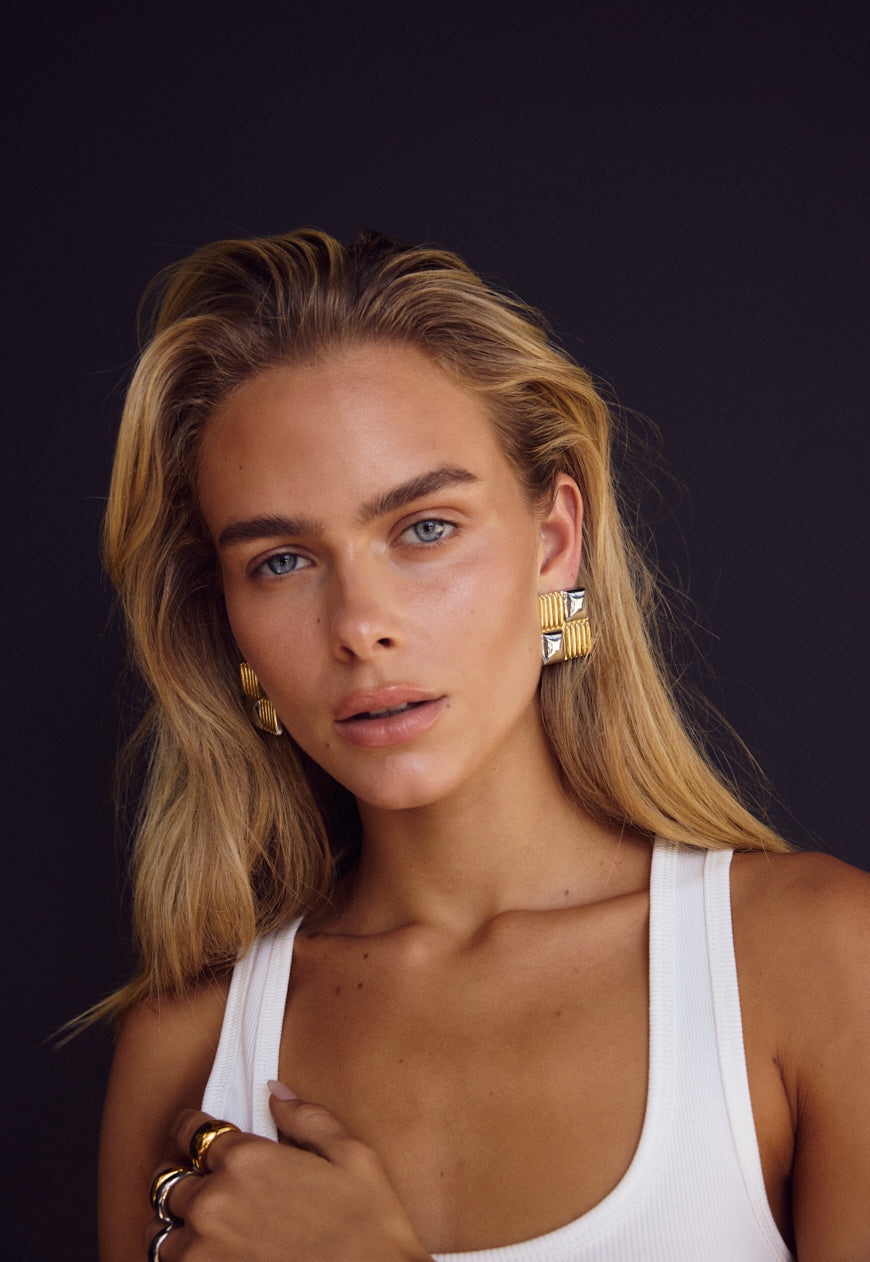 Valentina Earrings | Two-Tone