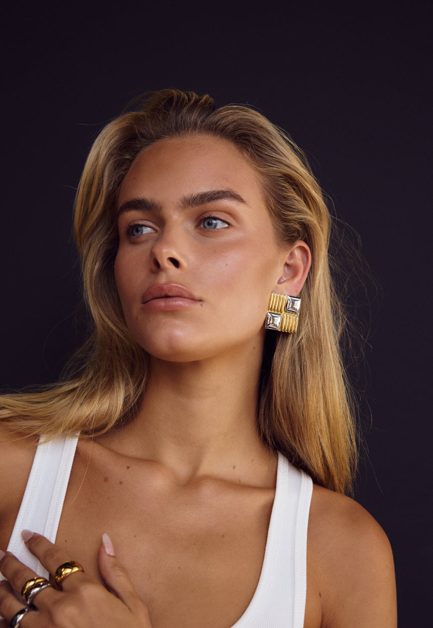 Valentina Earrings | Two-Tone