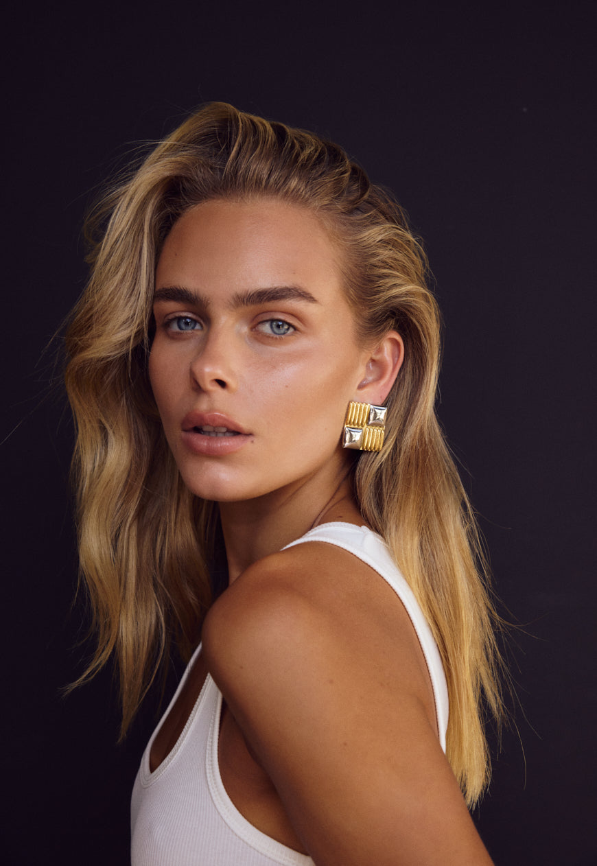 Valentina Earrings | Two-Tone