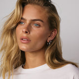 Rosie Huggie Hoop Earrings | Silver