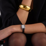 Kelly Watch | Silver | Black Croc