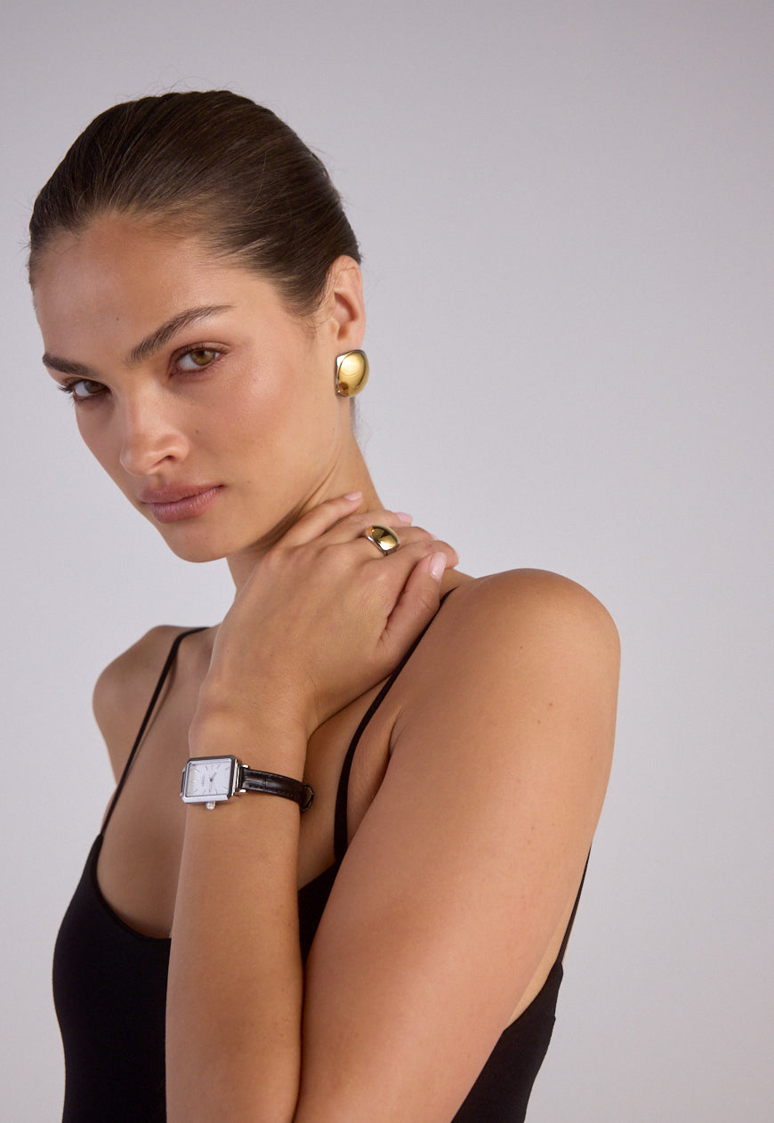 Gemini Earrings | Two-Tone
