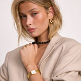 Constance Necklace | Black Agate