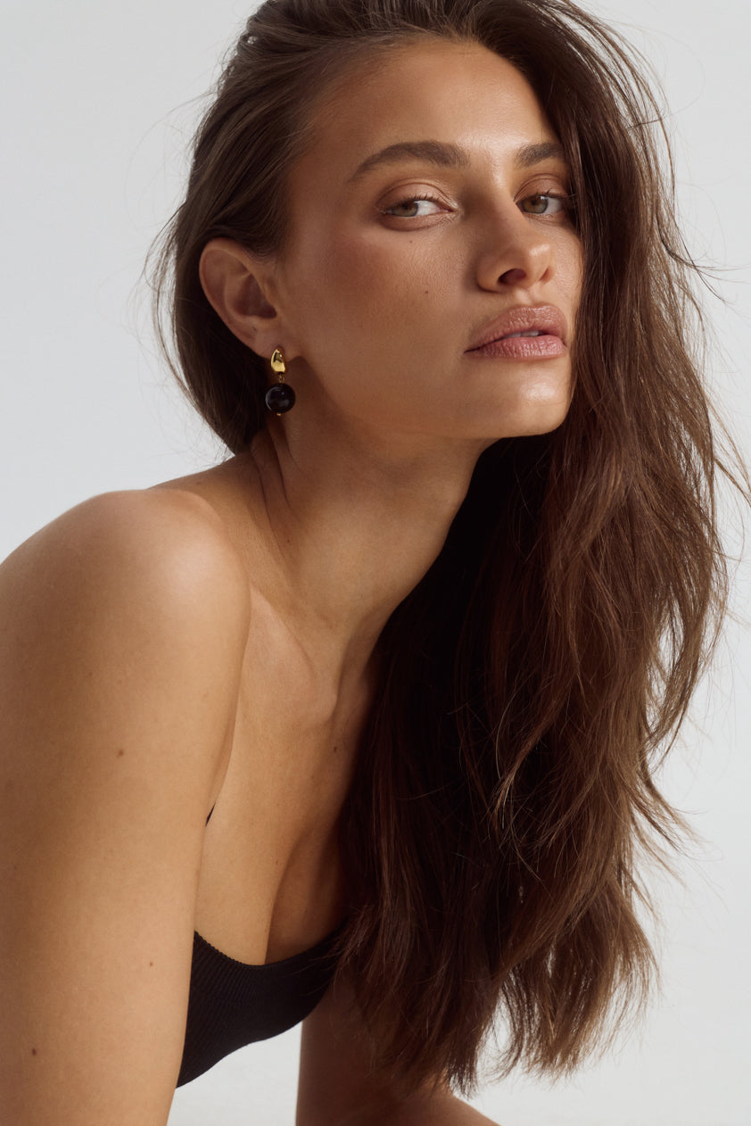Vera Earrings | Black Onyx
