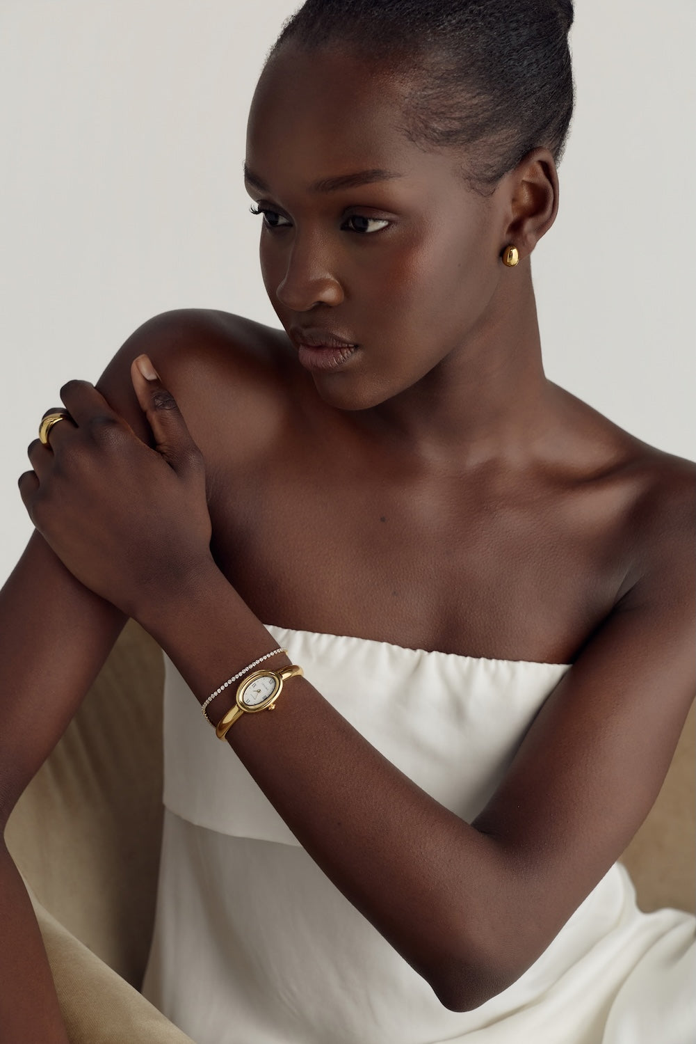Kate Watch | White | 18k Gold – CENDRÉ