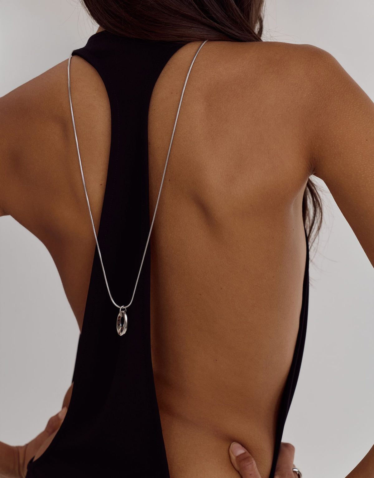 Alba Necklace | Silver