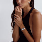 Maiya Huggie Earrings | Silver