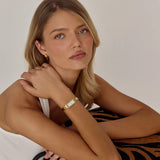 Mara Watch | White | 18K Gold