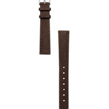 Chocolate Suede Watch Band | Silver