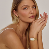 Mason Watch | White | 18K Gold