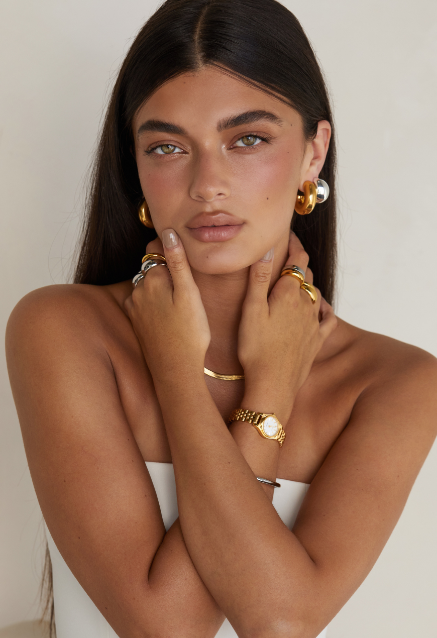 Lolita Hoop Earrings | Gold