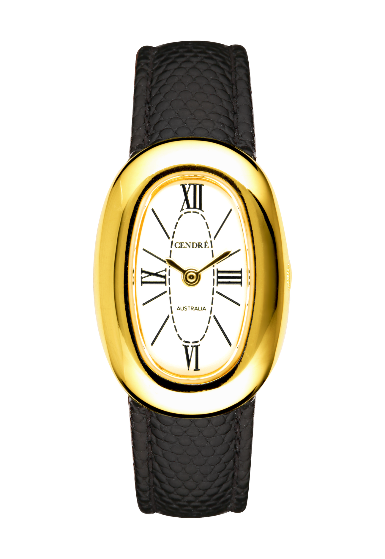 Bridgette Watch | White | Black Python – CENDRÉ