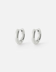 Rosie Huggie Earrings | Silver