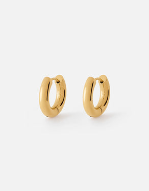 Rosie Huggie Earrings | 18K Gold