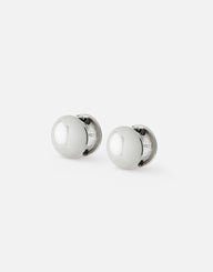 Odilla Huggie Earrings | Silver